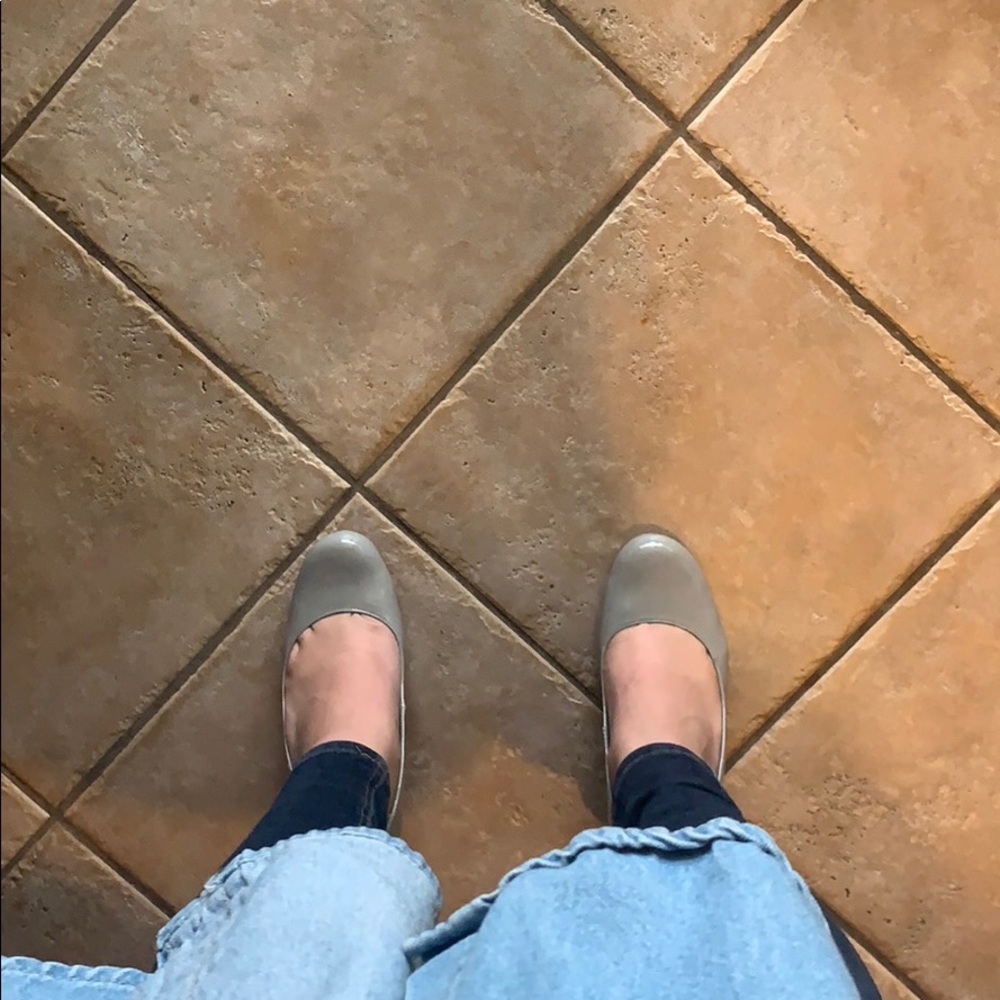 Light grey high heels